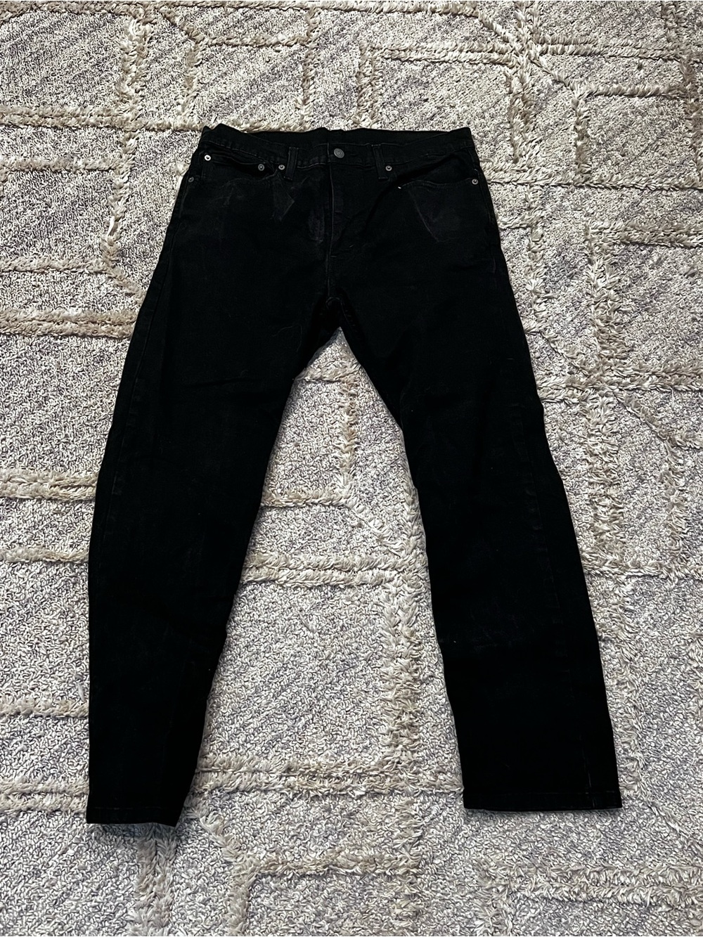 Levi's Black Straight Leg Jeans